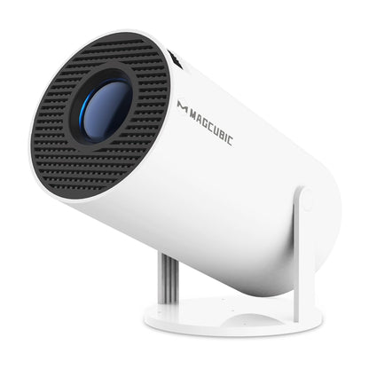 Smart Mini Beamer 4K Android 11 Full HD WiFi 6 - Weiss. Kompakter, weißer Projektor. Projiziert Inhalte mit 4K- und Full HD-Auflösung via Android 11 und WiFi 6.