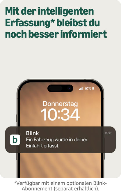 Blink Aussenkamera 2K+ – kabellose Sicherheitskamera, 2er-Set