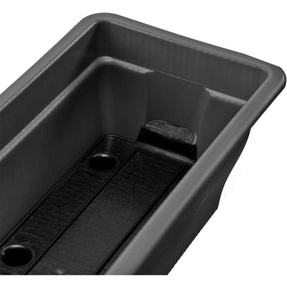 BURI Balkonkasten 4er Set 100 cm mit Wasserspeicher, anthrazit