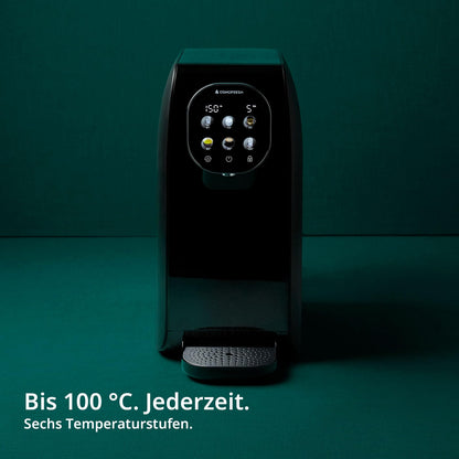 OsmoFresh Quella Pro Black Auftisch Osmoseanlage mit Heisswasser