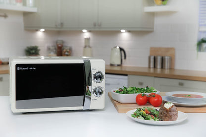 Russell Hobbs RHMM701C Solo-Mikrowelle, 700 W, 17 L, Creme