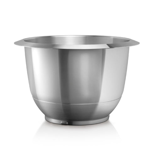 Bosch MUZ5ER2 Edelstahl-Rührschüssel - 3,9L Serie 4. Runde, silberne 3,9-Liter-Edelstahlschüssel zum Mixen und Kneten in Küchenmaschinen.