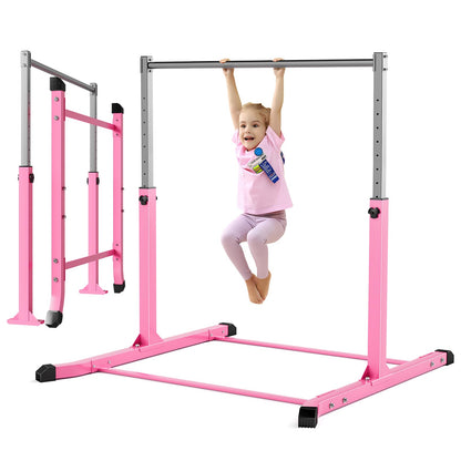 Mosebears Gymnastikstange Kinder – Höhenverstellbar 90-150cm. Robuste Stahl-Turnstange zum Turnen für Kinder.