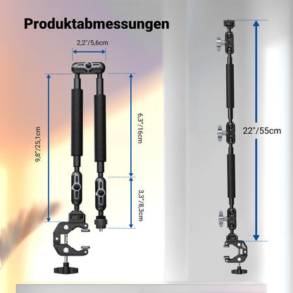NEEWER Magic Arm UA057, 55 cm Halterung für Kamera und Smartphone