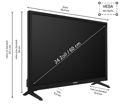 TELEFUNKEN Smart TV Fernseher - 24 Zoll XH24TO550S