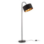 B.K.Licht Stehlampe Vintage Industrial schwenkbar – Schwarz-Gold, eine schwenkbare Leuchte in Schwarz-Gold für gezieltes Raumlicht.