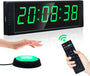 YZ Coundown Timer LED digital – Intervall & Stoppuhr Fernbedienung. Rechteckig, schwarz, mit großen LED-Ziffern zur Zeitmessung im Training.