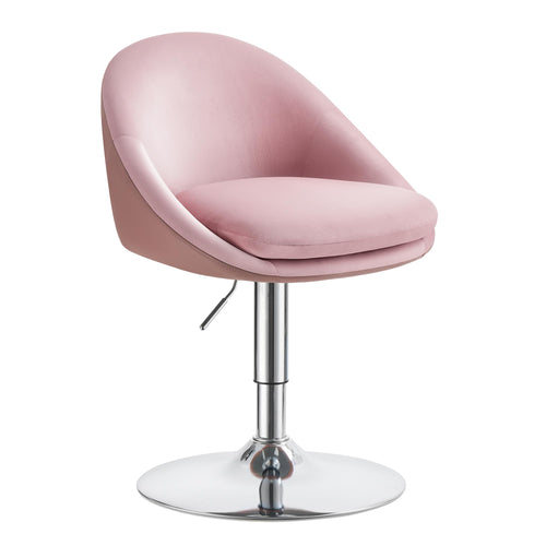VASAGLE LJB100R01 Drehstuhl verstellbar – Pastellrosa. Ergonomischer Bürostuhl Pastellrosa mit Rollen. Höhenverstellbar für den Arbeitsplatz.
