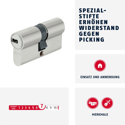 ABUS Profilzylinder D6XNP 35/50 mit Not- und Gefahrenfunktion