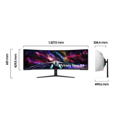Samsung Odyssey Neo G95NC Curved Gaming Monitor - 57 Zoll, Weiss
