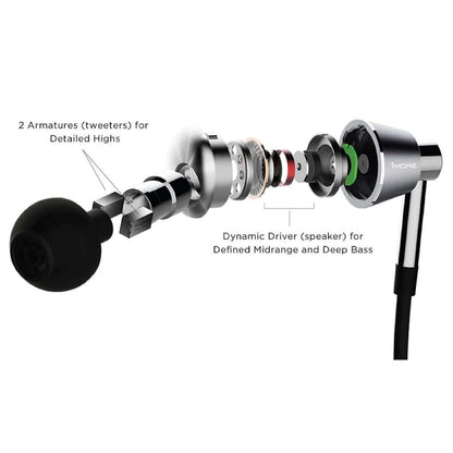 1MORE Triple-Driver Hi-Fi In-Ear Kopfhörer kabelgebunden - Silber