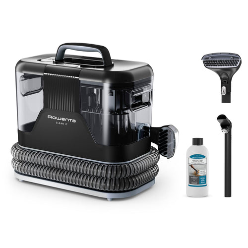 Rowenta Clean It Fleckenreiniger IN5010F0 tragbarer Teppichreiniger, Grau und Schwarz