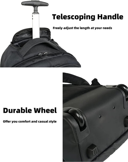 MATEIN Rollen-Rucksack 18 Zoll Laptopfach – Schwarz