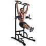 Sportstech 7in1 Power Tower PT300 Dip Station & Kraftturm – Schwarz. Schwarze Stahl-Trainingsstation für Dips, Klimmzüge & Bauchtraining.