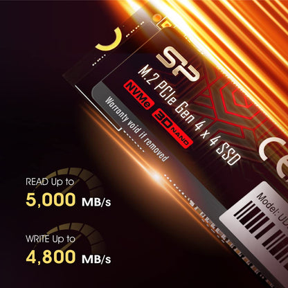 Silicon Power UD90 NVMe 4.0 PCIe Gen4 M.2 SSD - 2TB
