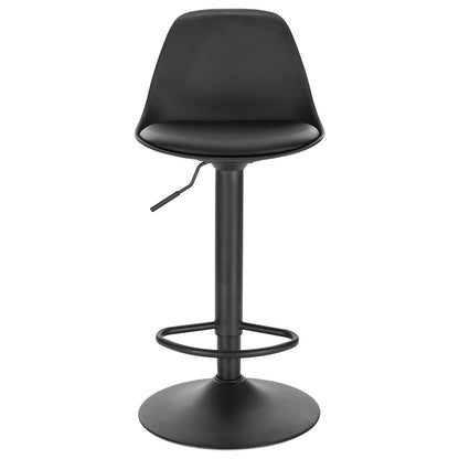 EUGAD Barhocker 2er Set drehbar höhenverstellbar PU Schwarz