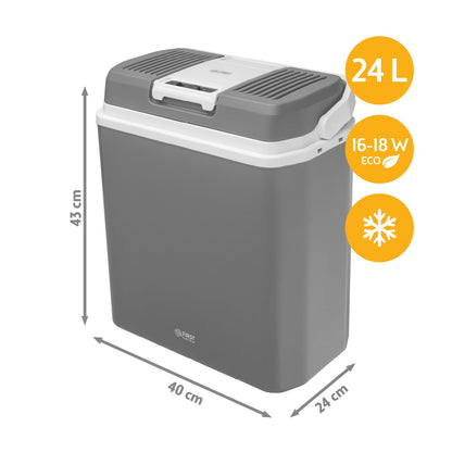 TZS First Austria Thermoelektrische Kühlbox 24L 12V/230V - Grau