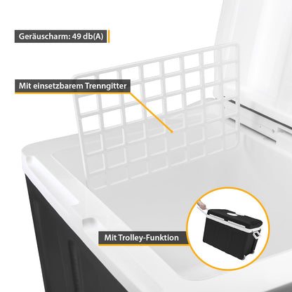 TZS First Austria Kühlbox 45L thermoelektrisch, 12V/230V, schwarz