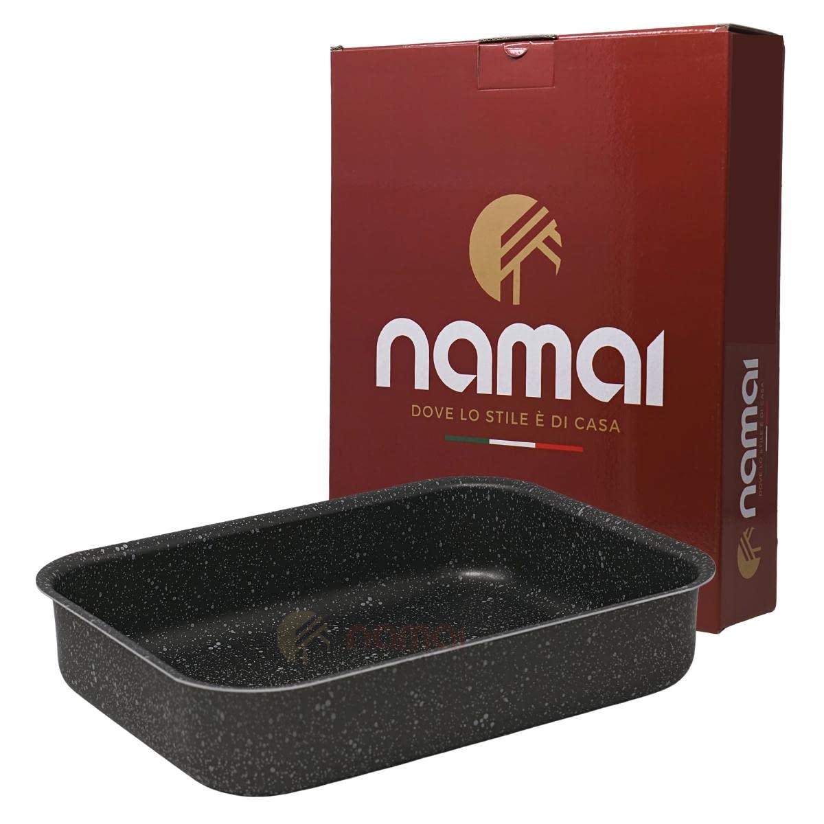 NAMAI Auflaufform Lasagne 40 x 28 cm Aluminium antihaftbeschichtet, rechteckige Form
