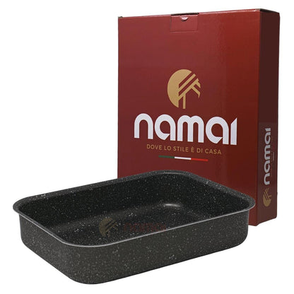 NAMAI Auflaufform Lasagne 40 x 28 cm Aluminium antihaftbeschichtet, rechteckige Form