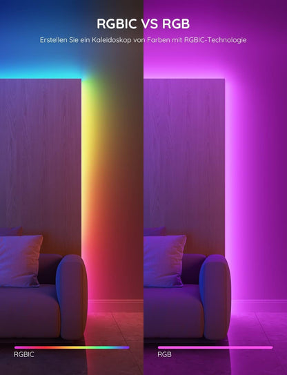 Govee LED Strip RGBIC Pro 10m, smarter LED Streifen mit App-Steuerung