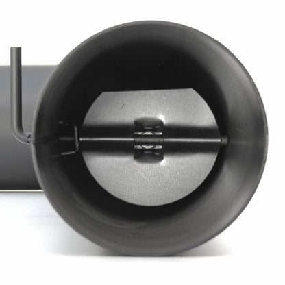 raik Rauchrohr Set 150mm gussgrau 90° - 3-tlg. Zugregulierung