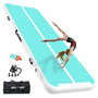 AKSPORT Air Track Tumblingmatte aufblasbar – doppelt mintgrün. Rechteckige Luftmatte für Gymnastik und sichere Landungen beim Tumbling-Training.