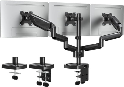ELIVED Monitorhalterung EV006 für 3 Monitore, 13-27 Zoll, VESA 75/100 – Dreifacharm aus Stahl