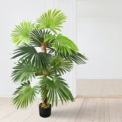 Decovego Künstliche Farnpalme 120 cm, Kunstpalme für Wohnung & Büro