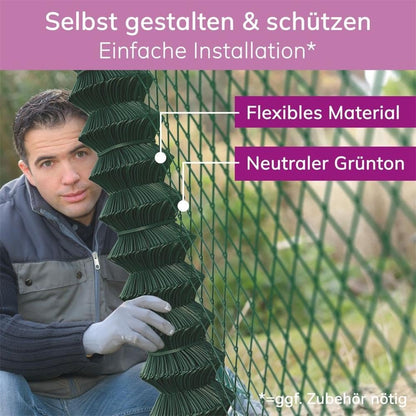 B!HOME Maschendrahtzaun mit Viereckgeflecht grün 100 cm x 15 m