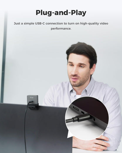 OBSBOT Meet 2-4K KI-Webcam mit 1/2" Sensor - Space Grau