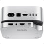 PULWTOP Mac mini M4 Pro Dock - 4TB SSD Gehäuse USB C Hub. Kompaktes, silbernes Rechteck. Erweitert Mac mini mit 4TB NVMe-Speicher und USB-C-Anschlüssen.