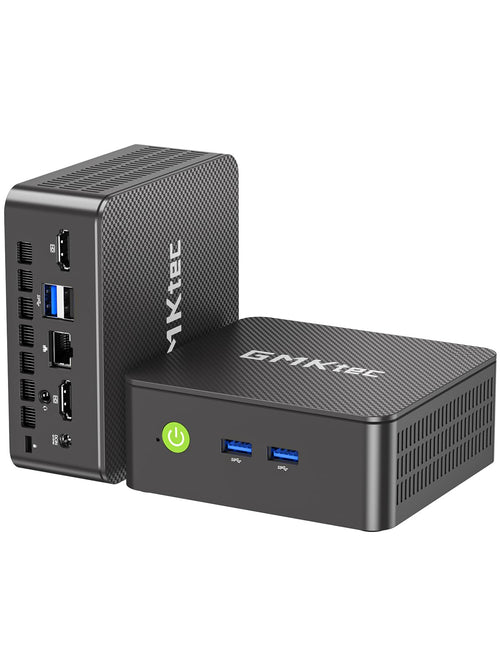 GMKtec G3S N95 Intel Mini PC. Schwarzer Kompakt-PC mit Intel N95, 16GB RAM, 512GB SSD. Ideal für Office und Multimedia.