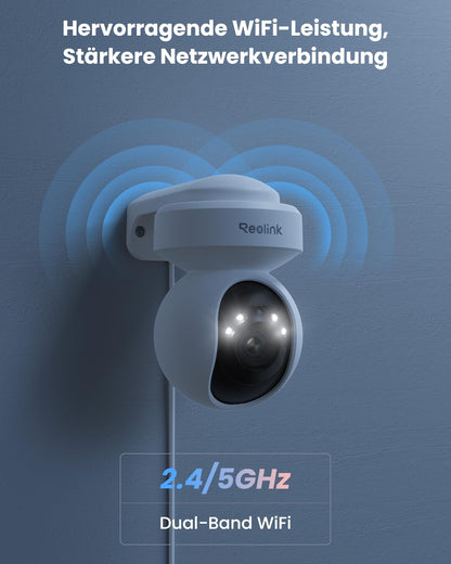 Reolink E1 Outdoor 5MP PTZ Überwachungskamera mit 3X optischem Zoom