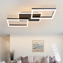 ZMH LED Deckenleuchte - 48W Dimmbar Schwarz mit Fernbedienung. Flache, schwarze LED-Deckenleuchte zur effizienten, dimmbaren Raumbeleuchtung.