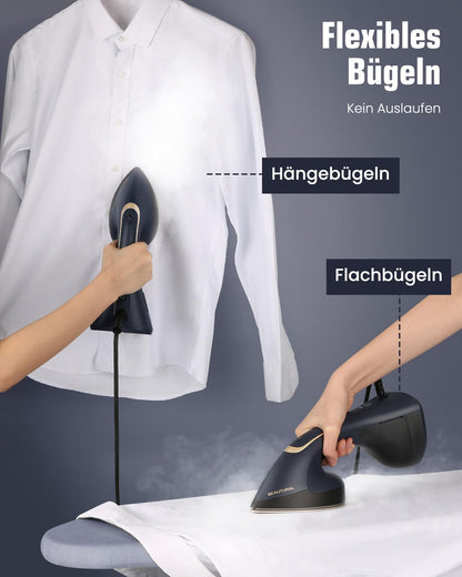 BEAUTURAL Dampfglätter & Bügeleisen 2-in-1, 1500 W, 200 ml
