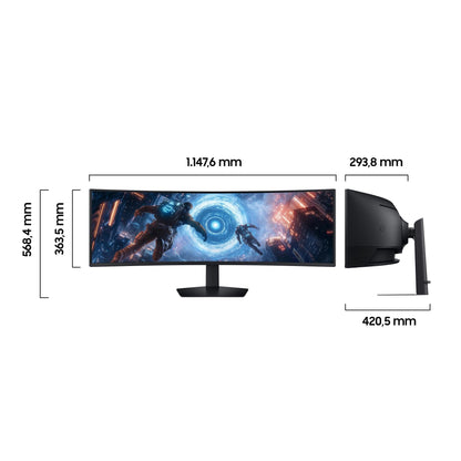 Samsung Odyssey Ark G91F Curved Gaming Monitor 49 Zoll Schwarz