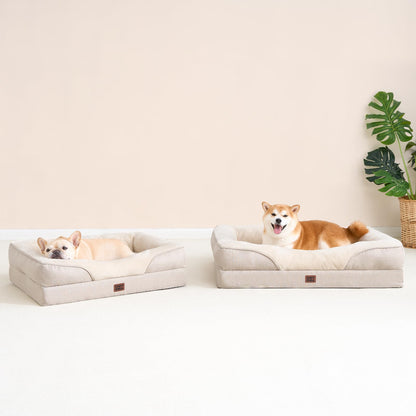 EHEYCIGA Orthopädisches Hundebett Mittelgross - Beige