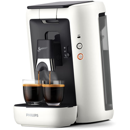 Philips SENSEO Maestro Kaffeemaschine für Pads CSA260/10: Schwarze, quaderförmige Pad-Kaffeemaschine brüht Kaffee aus Pads.