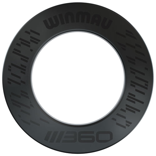 WINMAU Blade 360 Dart Surround, schwarzer Schutzring aus Polyurethan als Wandschutz