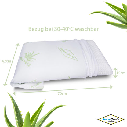 MaxxGoods orthopädisches Nackenstützkissen Visco-Gelschaum 42x70x15 cm