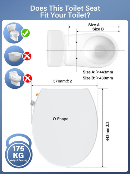 YEAUPE PRO Bidet WC-Sitz Oval - Nicht elektrisch