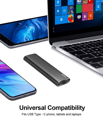 Netac 2TB Externe SSD Festplatte USB 3.2 Gen 2 Aluminium