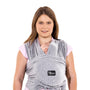Koala Babycare Babytragetuch Neugeborene - Hellgrau bis 9kg. Langes, hellgraues, elastisches Tuch zum sicheren Tragen von Babys bis 9kg.