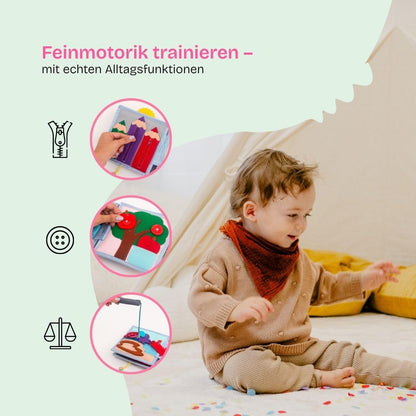 Jolly Designs Mini Quiet Book Sonnenschein Montessori Filzbuch