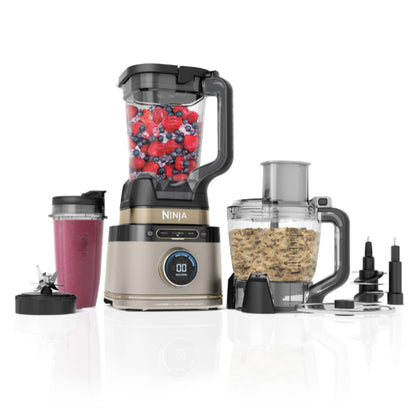 Ninja 3-in-1 Detect Power Blender Küchenmaschine Pro - Stone Gold, goldfarbenes Gehäuse zum Mixen, Pürieren, Zerkleinern.
