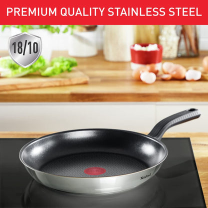 Tefal Comfort Max Bratpfanne 26 cm, Edelstahl, Antihaftbeschichtung