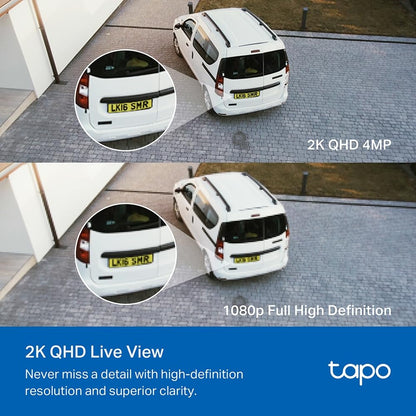 Tapo C720 Flutlicht Sicherheitskamera WLAN 2K aussen – Kabel