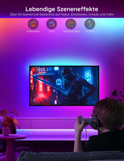 Govee LED Strip 10m, RGBIC LED Streifen mit App- und Sprachsteuerung