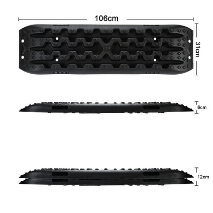 Lospitch Anfahrhilfe Recovery Board 2er-Set für Sand, Schnee, Schlamm